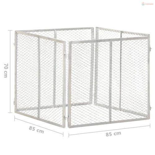 Horganyzott vas kerti komposztáló 85 x 85 x 70 cm