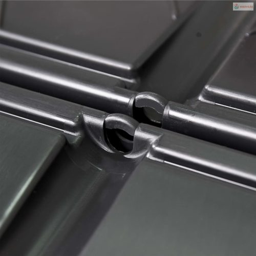 Fekete kerti komposztáló 93,3 x 93,3 x 80 cm 480 l