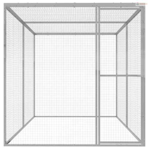Horganyzott acél macskaketrec 3 x 1,5 x 1,5 m