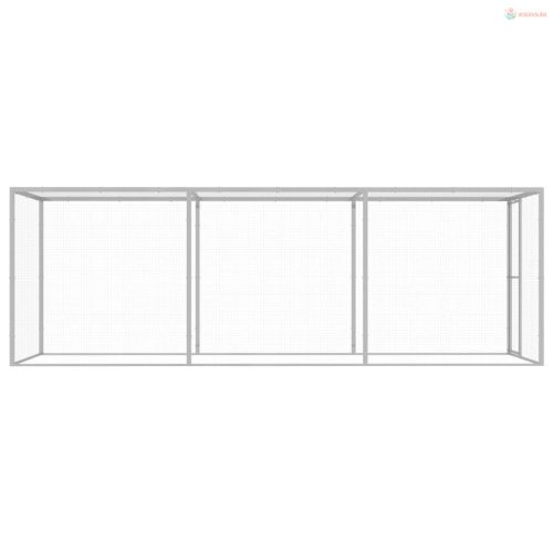 Horganyzott acél macskaketrec 4,5 x 1,5 x 1,5 m