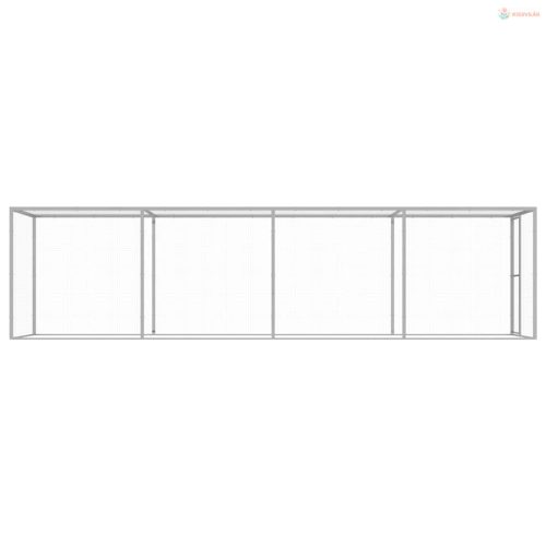 Horganyzott acél macskaketrec 6 x 1,5 x 1,5 m