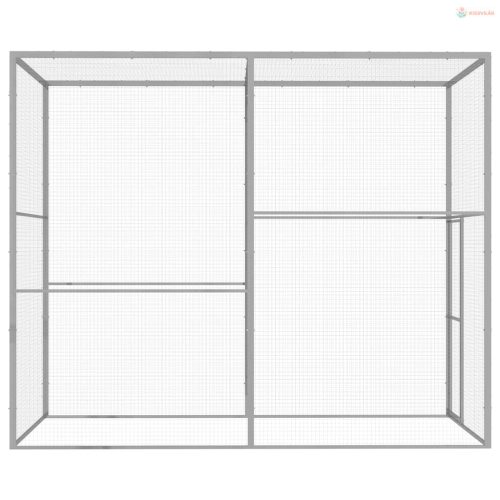 Horganyzott acél macskaketrec 3 x 1,5 x 2,5 m
