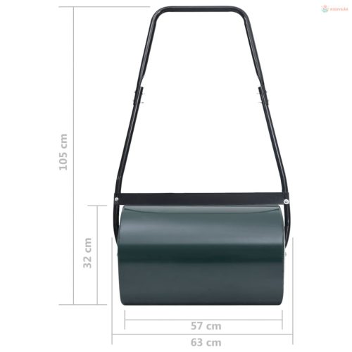 Zöld és fekete gyephenger 63 cm 50 L