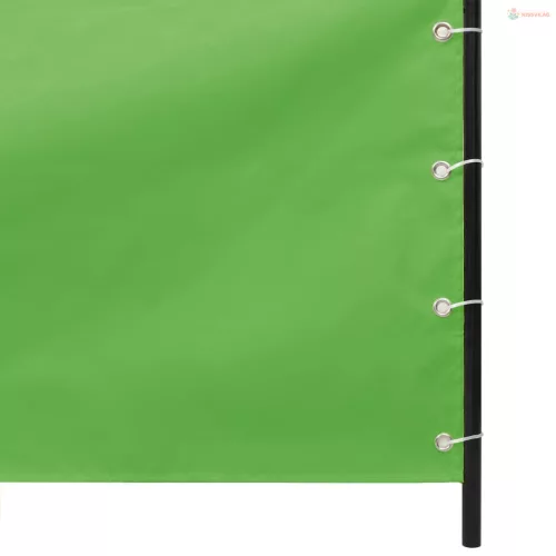 Világoszöld oxford-szövet erkélyparaván 120 x 240 cm