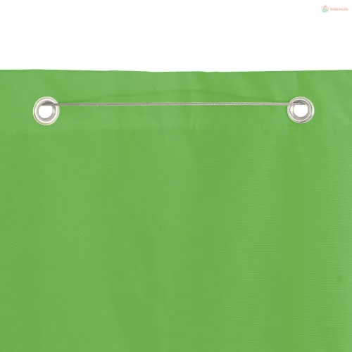 Világoszöld oxford-szövet erkélyparaván 120 x 240 cm