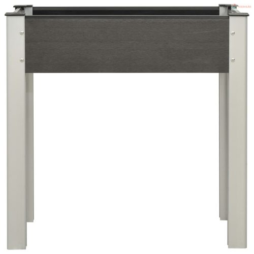 Szürke WPC kerti magaságyás 75 x 40 x 75 cm