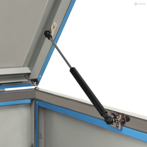 Acél tároló gurítható szemeteskukához 69 x 77,5 x 112,5 cm