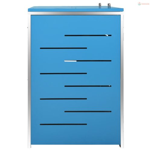 Acéltároló két gurítható szemeteskukához 138 x 77,5 x 112,5 cm