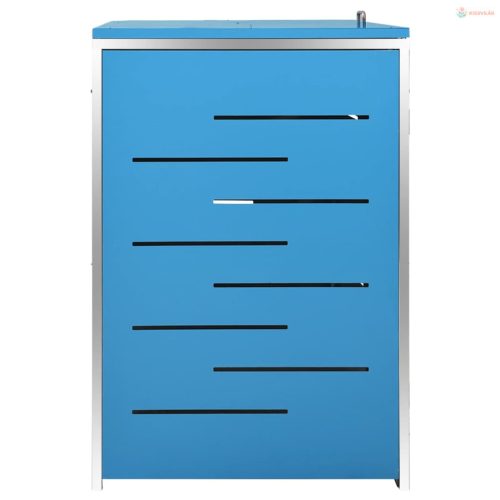 Acél tároló három gurítható szemeteskukához 207x77,5x112,5 cm