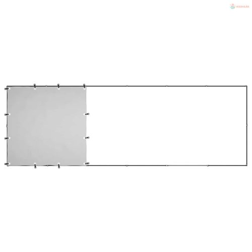 Fekete acél kutyakennel 330 x 110 x 110 cm