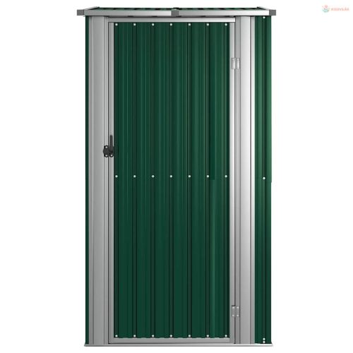 Zöld kerti fészer horganyzott acélból 118,5 x 97 x 209,5 cm