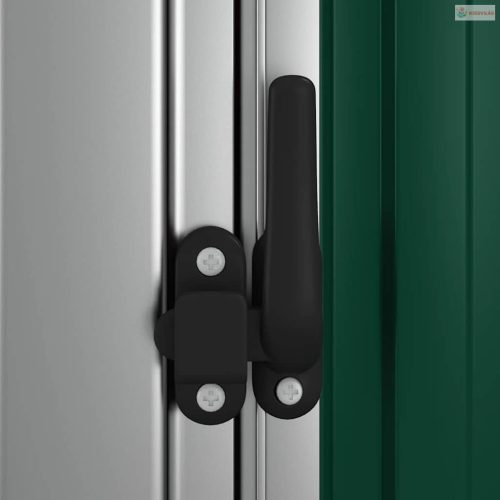 Zöld kerti fészer horganyzott acélból 118,5 x 97 x 209,5 cm