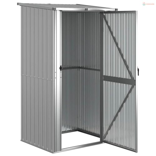 Szürke horganyzott acél kerti fészer 118,5 x 97 x 209,5 cm