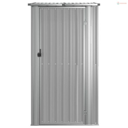 Szürke horganyzott acél kerti fészer 118,5 x 97 x 209,5 cm