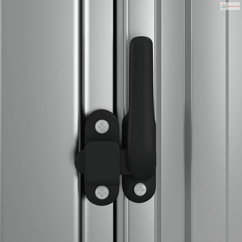 Szürke horganyzott acél kerti fészer 118,5 x 97 x 209,5 cm