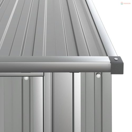 Szürke horganyzott acél kerti fészer 118,5 x 97 x 209,5 cm