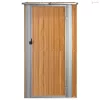Barna horganyzott acél kerti fészer 118,5 x 97 x 209,5 cm