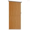 Barna horganyzott acél kerti fészer 118,5 x 97 x 209,5 cm