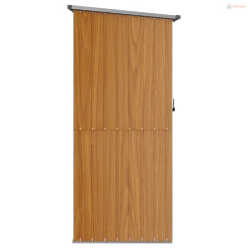 Barna horganyzott acél kerti fészer 118,5 x 97 x 209,5 cm