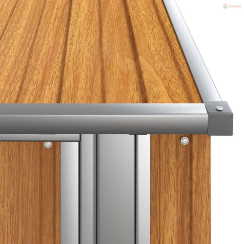 Barna horganyzott acél kerti fészer 118,5 x 97 x 209,5 cm