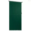 Zöld horganyzott acél kerti fészer 180,5 x 97 x 209,5 cm