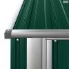 Zöld horganyzott acél kerti fészer 180,5 x 97 x 209,5 cm