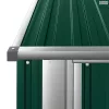 Zöld horganyzott acél kerti fészer 180,5 x 97 x 209,5 cm