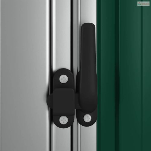 Zöld horganyzott acél kerti fészer 180,5 x 97 x 209,5 cm