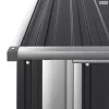 Antracitszürke horganyzott acél kerti fészer 180,5x97x209,5 cm