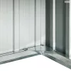 Szürke horganyzott acél kerti robotfűnyíró-tároló 92x97x63 cm