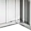 Barna horganyzott acél kerti robotfűnyíró-tároló 92x97x63 cm