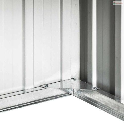 Barna horganyzott acél kerti robotfűnyíró-tároló 92x97x63 cm