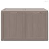 Barna PP fa hatású kerti tárolóláda 180 L