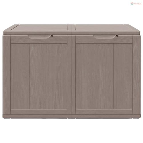 Barna PP fa hatású kerti tárolóláda 180 L