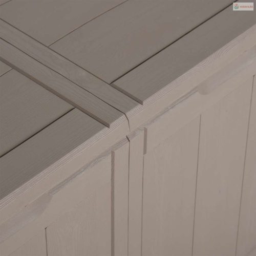 Barna PP fa hatású kerti tárolóláda 180 L