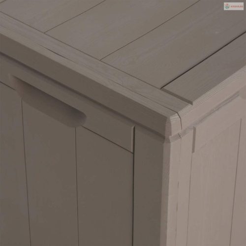 Barna PP fa hatású kerti tárolóláda 180 L