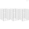 3 db vas gabion magaságyás 30 x 30 x 50 cm