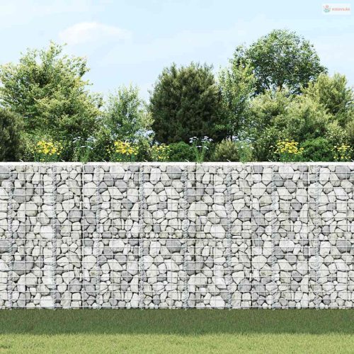 3 db vas gabion magaságyás 30 x 30 x 100 cm