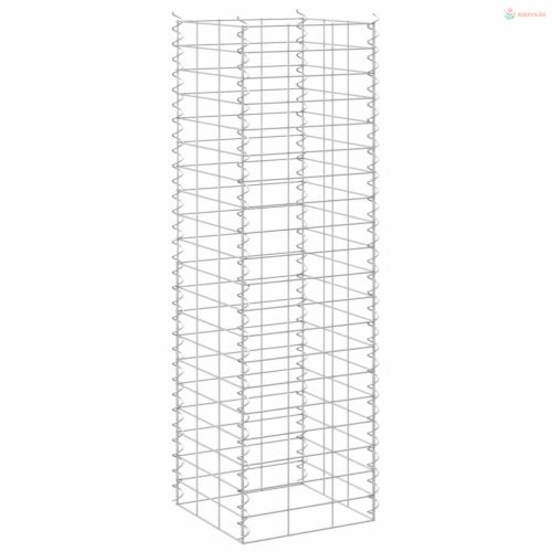 3 db vas gabion magaságyás 30 x 30 x 100 cm