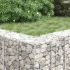 3 db vas gabion magaságyás 30 x 30 x 150 cm