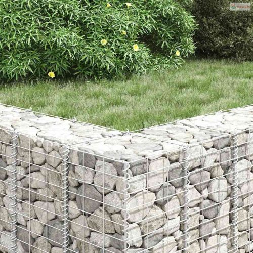 3 db vas gabion magaságyás 30 x 30 x 150 cm