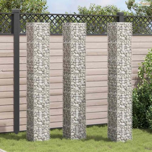 3 db vas gabion magaságyás 30 x 30 x 200 cm