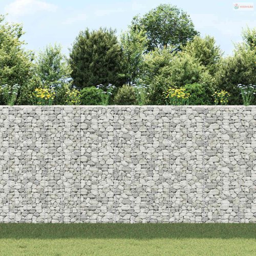 3 db vas gabion magaságyás 30 x 30 x 200 cm