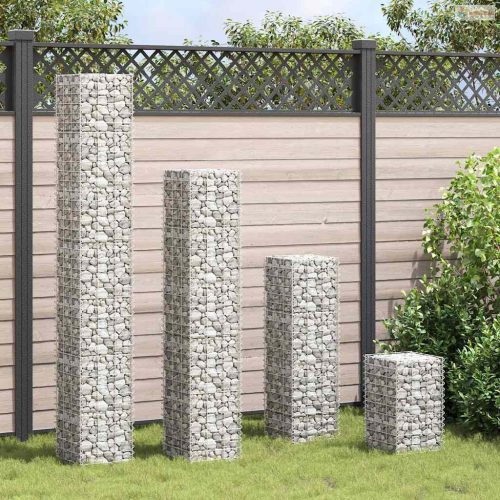 4 db vas gabion magaságyás 30 x 30 x 50 / 100 / 150 / 200 cm