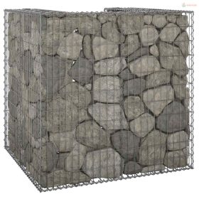   Horganyzott acél gabionfal szemeteskukához 110 x 100 x 110 cm