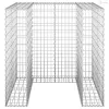 Horganyzott acél gabionfal szemeteskukához 110 x 100 x 110 cm