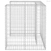 Horganyzott acél gabionfal szemeteskukához 110 x 100 x 110 cm