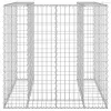 Horganyzott acél gabionfal szemeteskukához 110 x 100 x 110 cm