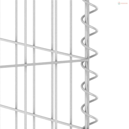 Horganyzott acél gabionfal szemeteskukához 110 x 100 x 110 cm