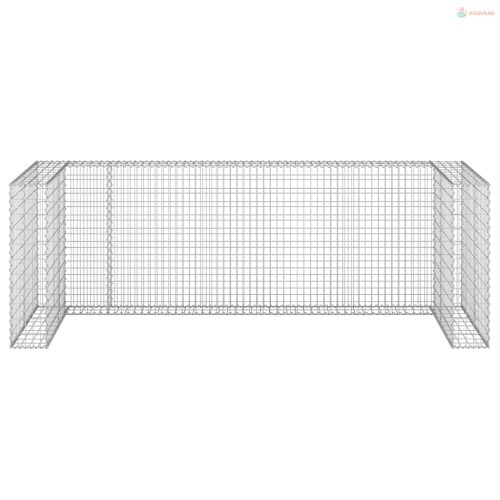 Horganyzott acél gabionfal szemeteskukákhoz 325 x 100 x 110 cm